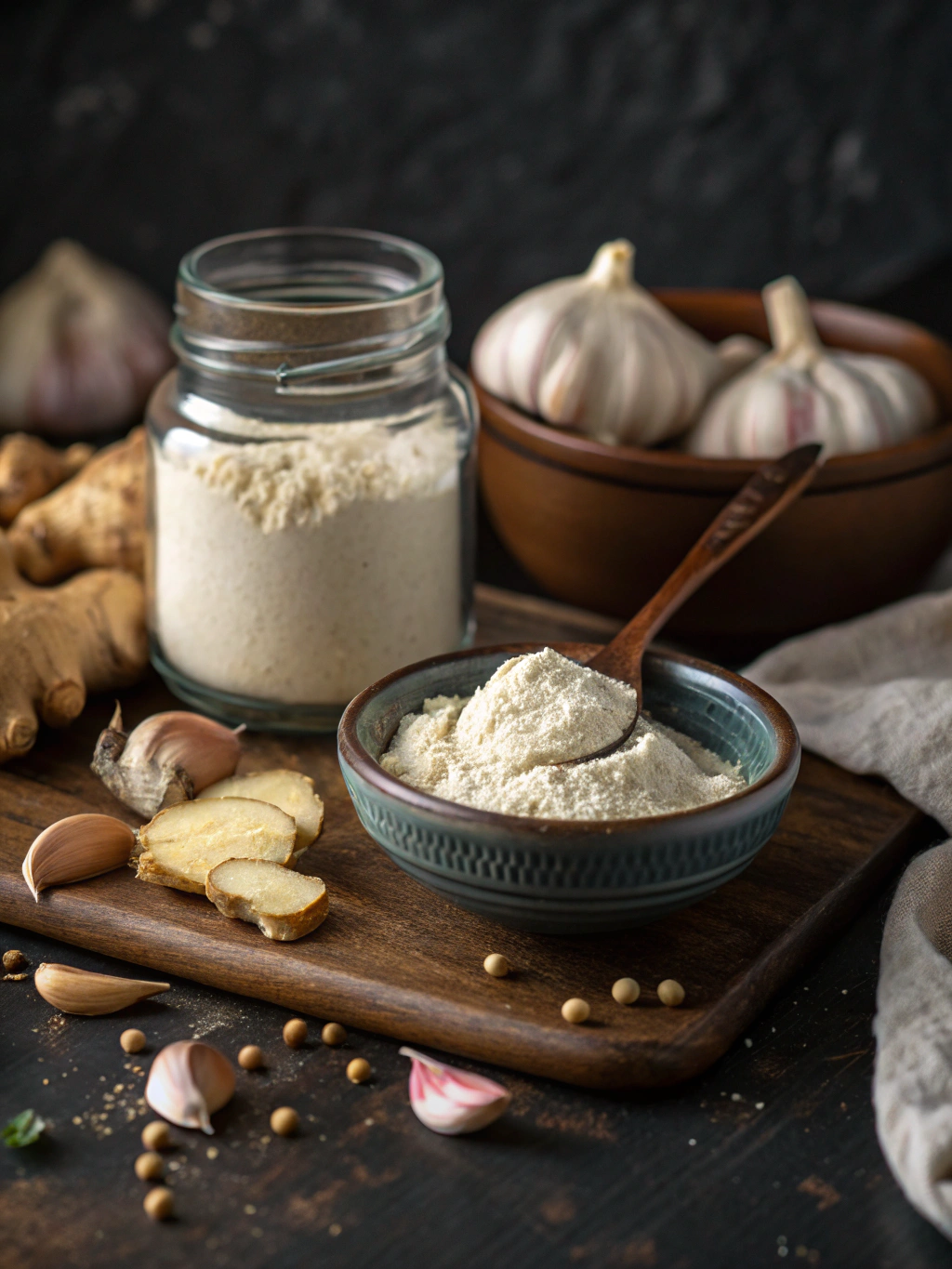 Set of raw botanical ingredients for Africure