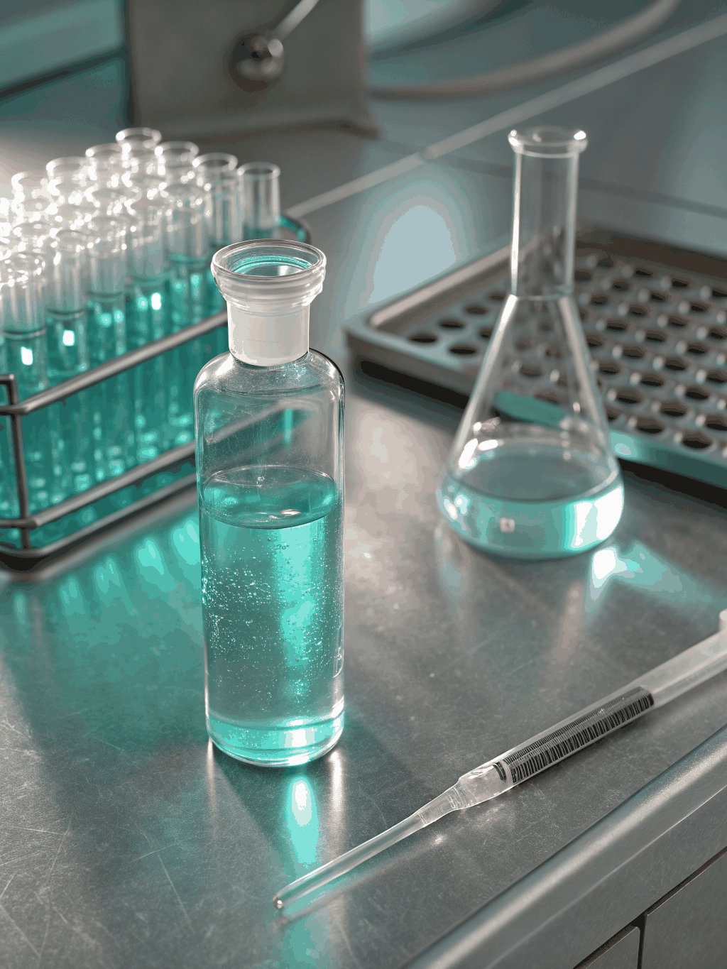 Vial containing concentrated plant extract