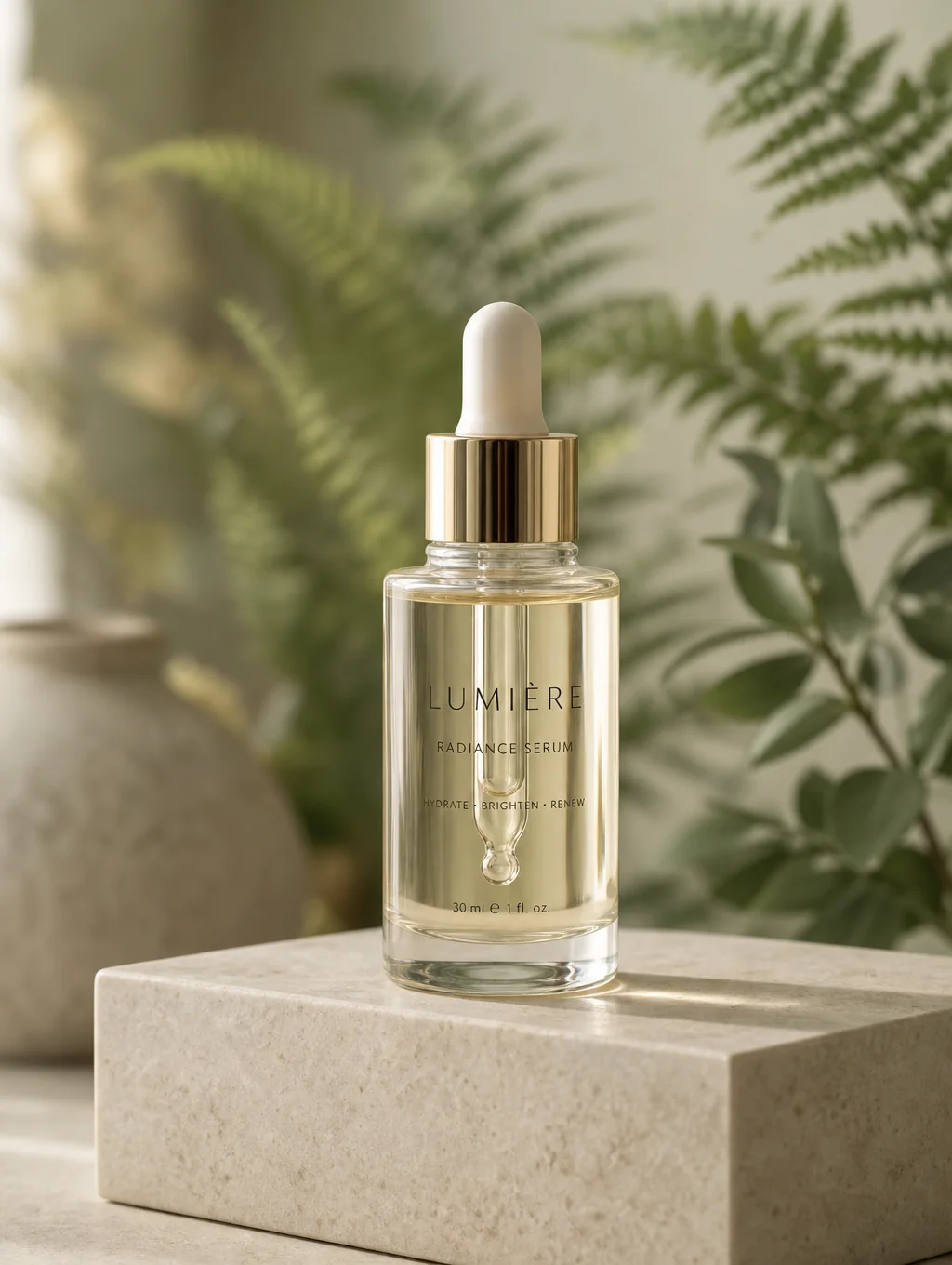 Finished Africure antiseptic bottle in a clean environment